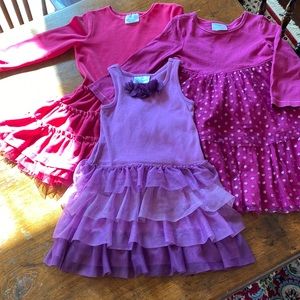 Lot of three Hanna Andersson dresses